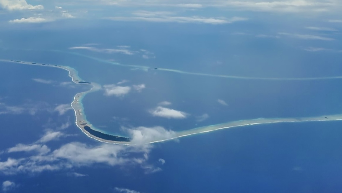 Aerial view of Kwajalein atoll