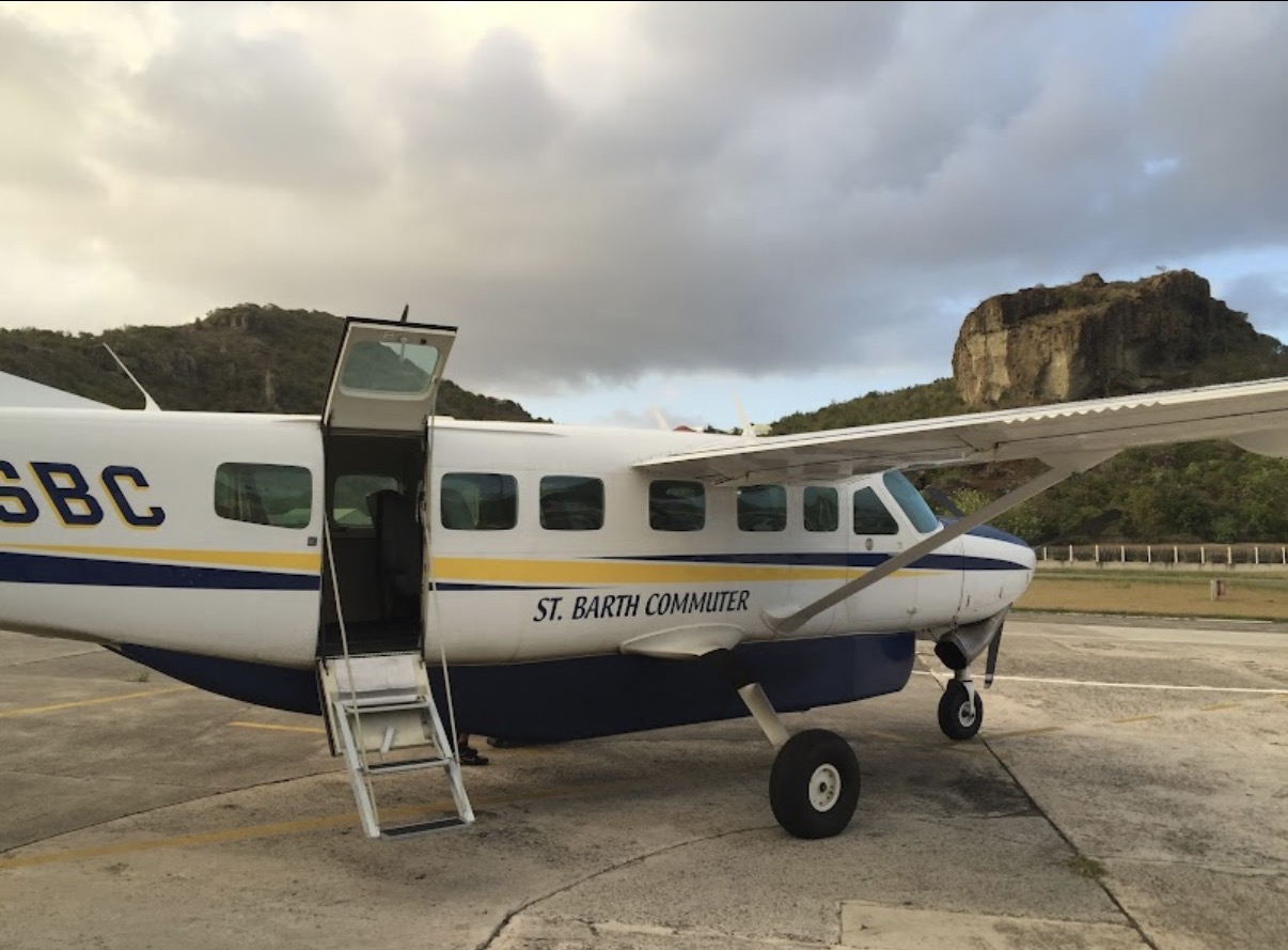 St. Barth Commuter plane on the tarmac